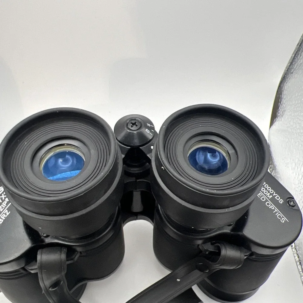 Vintage Tasco 7x35mm Zip Focus Binoculars - Complete Set with Case & Manual